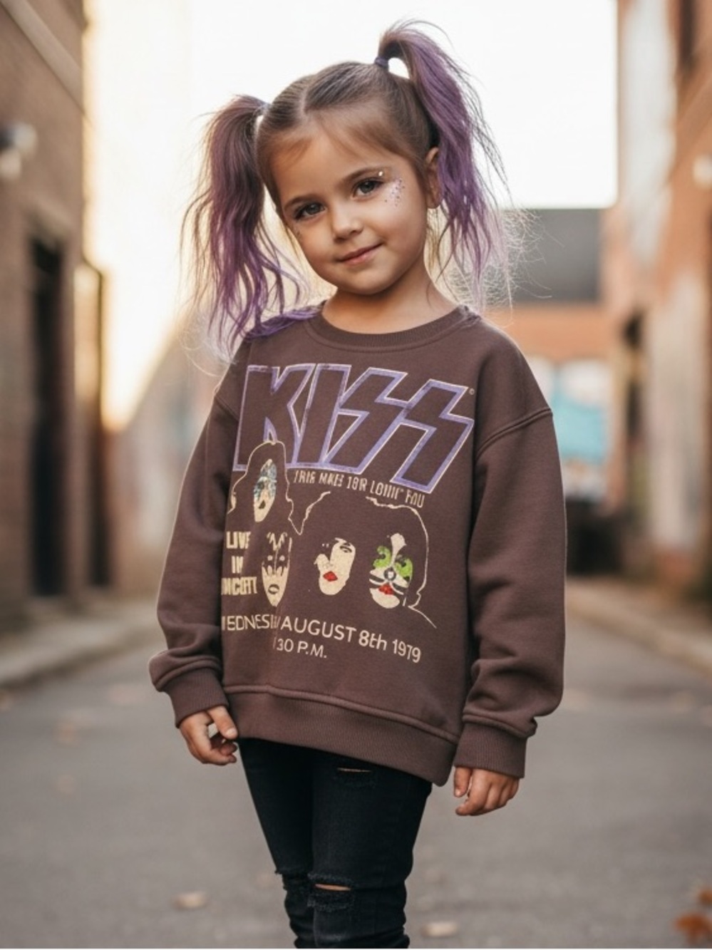 "KISS" Replica Rock Band Sweatshirt